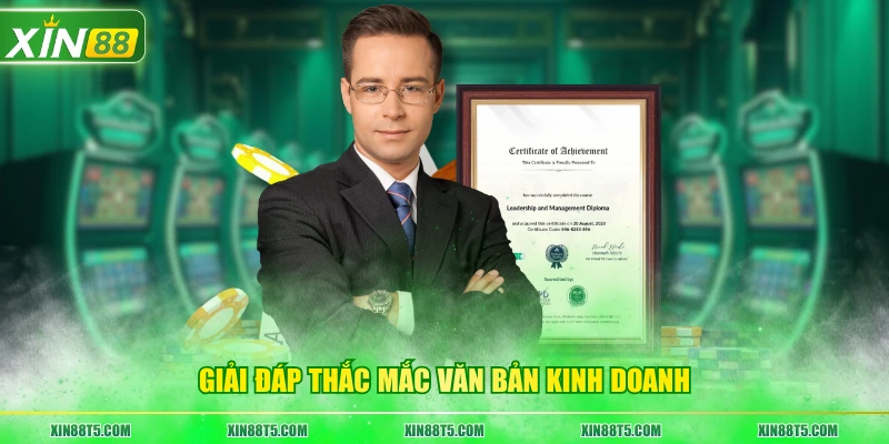 Giải đáp thắc mắc văn bản kinh doanh 