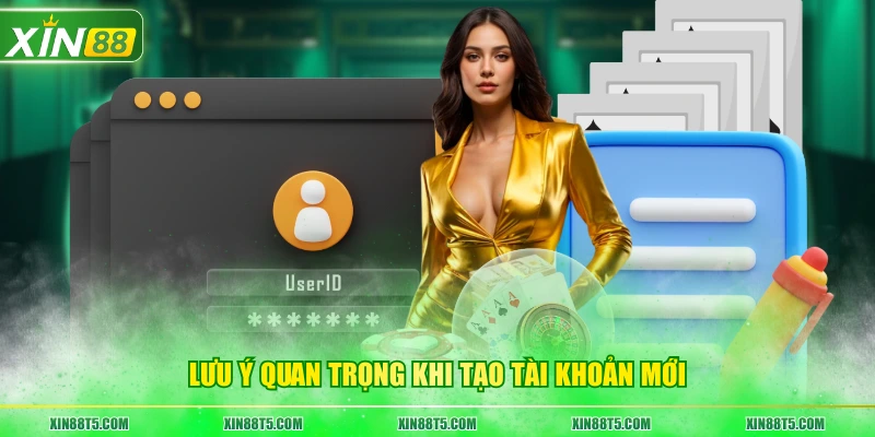 Lưu ý quan trọng khi tạo tài khoản mới