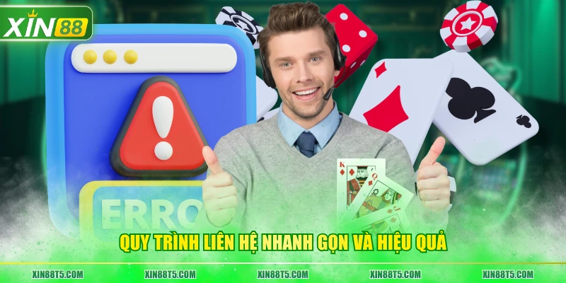 Quy trình liên hệ nhanh gọn và hiệu quả